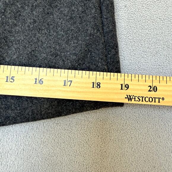 Gap Gray Wool Mini Skirt 6 Lined Button Down Preppy Academia Equestrian - Picture 6 of 8